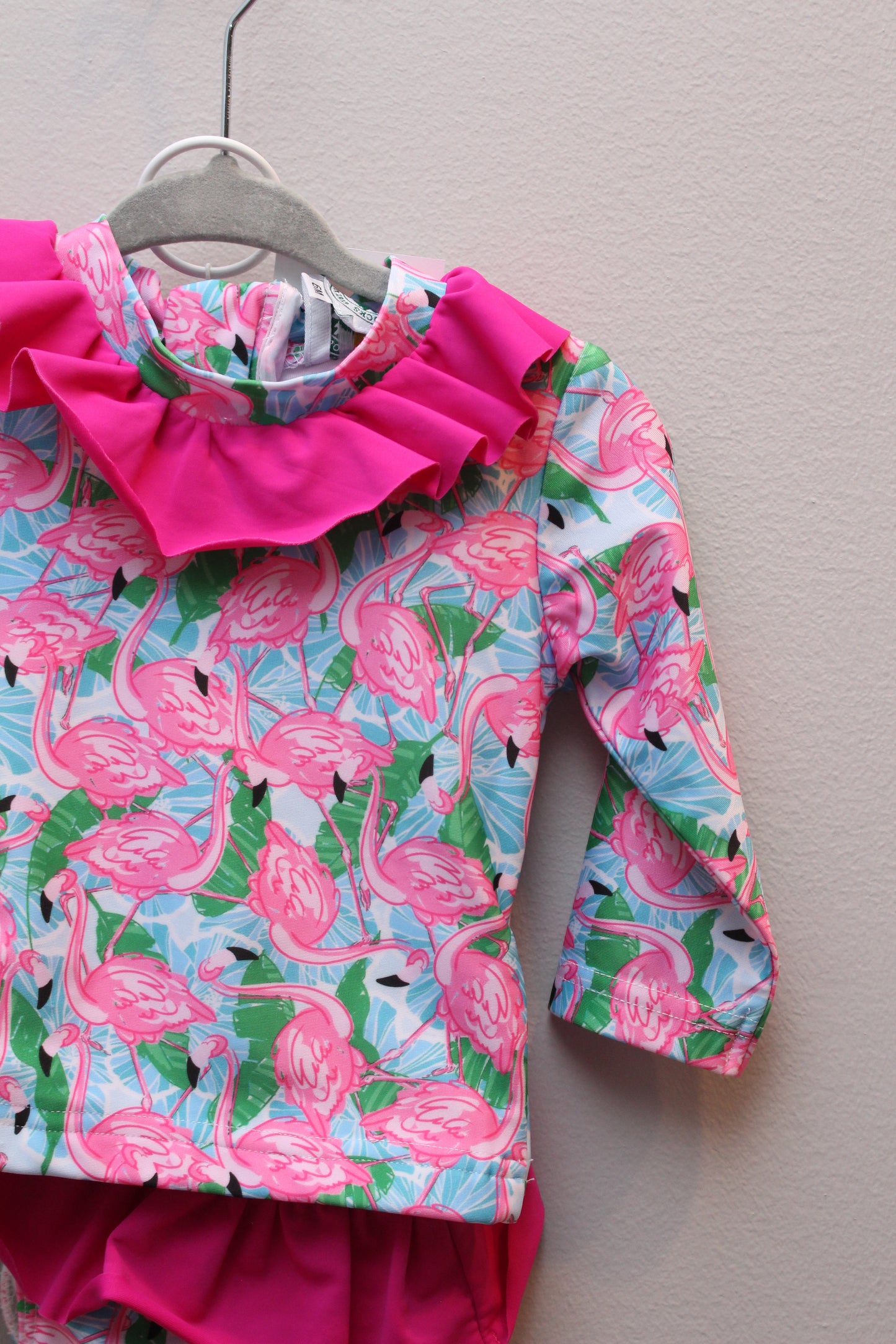 Classic Southern Smocks • Flamingo Two Piece Swim • 6 Months