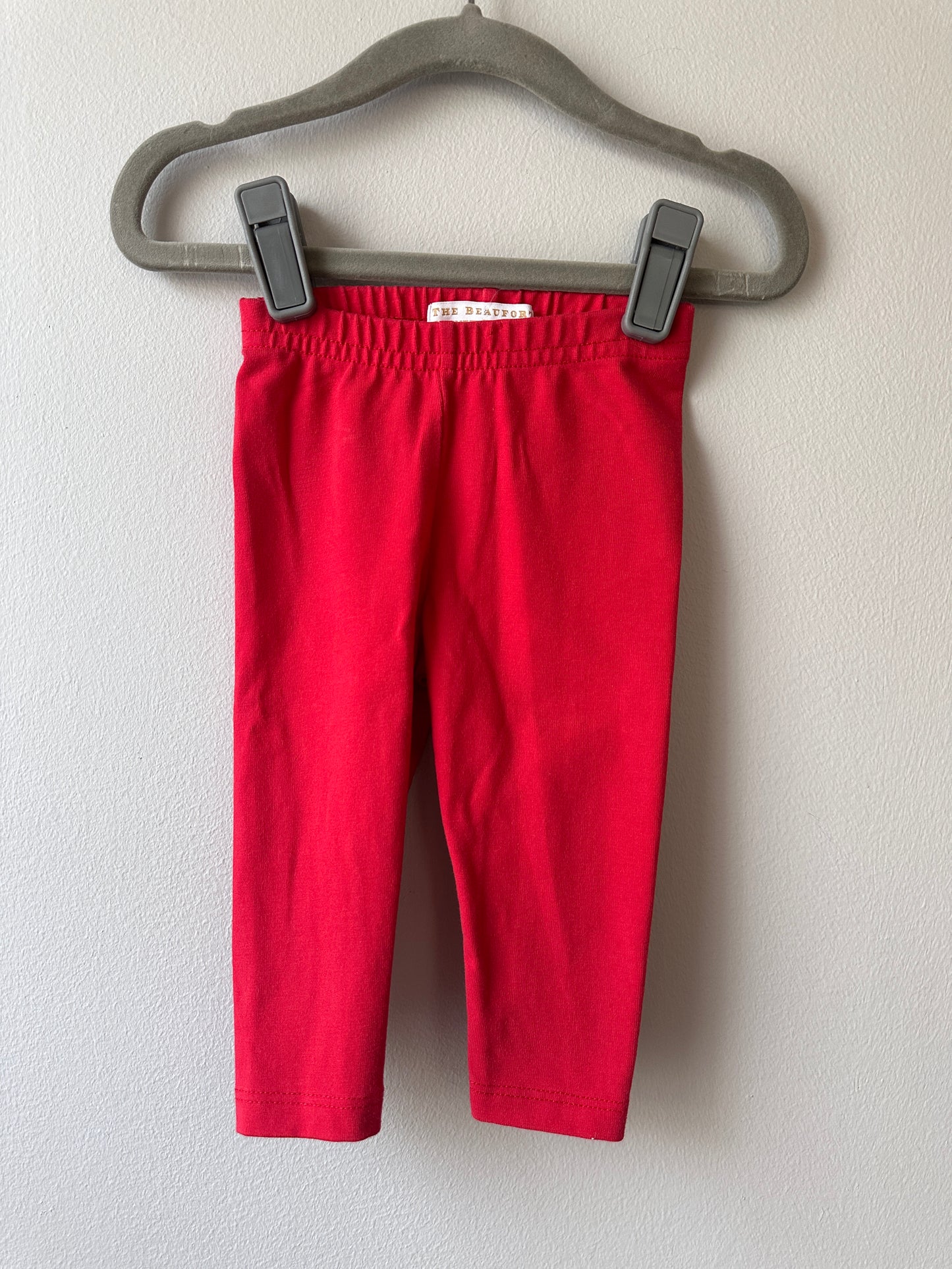 Beaufort Bonnet • Red Leggings • 0-6 Months