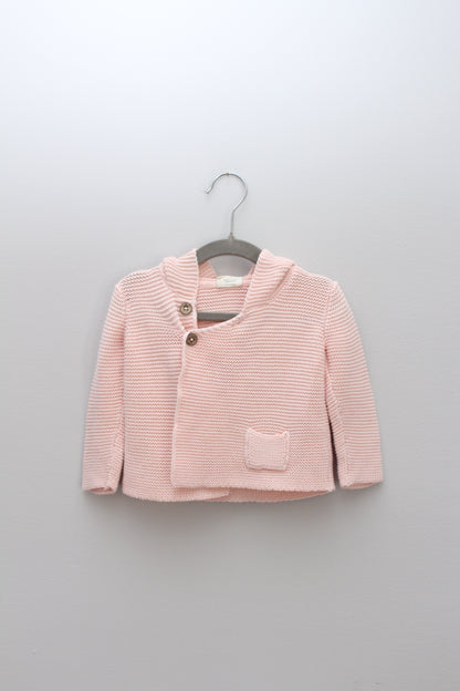 Viverano • Pink Hooded Sweater • 3-6 Months