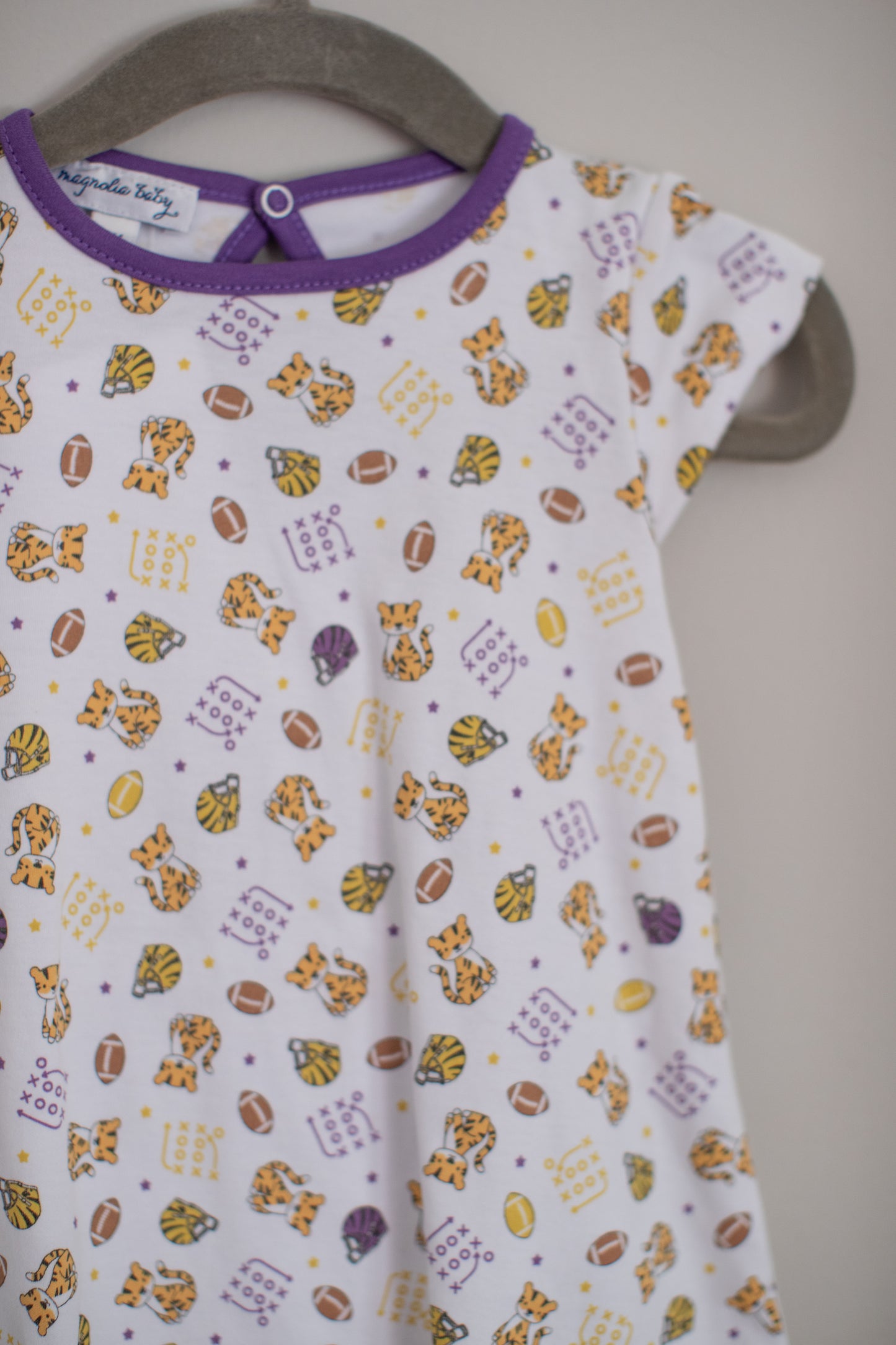 Magnolia Baby • NWT LSU Themed Skirted Bubble • 9 Months