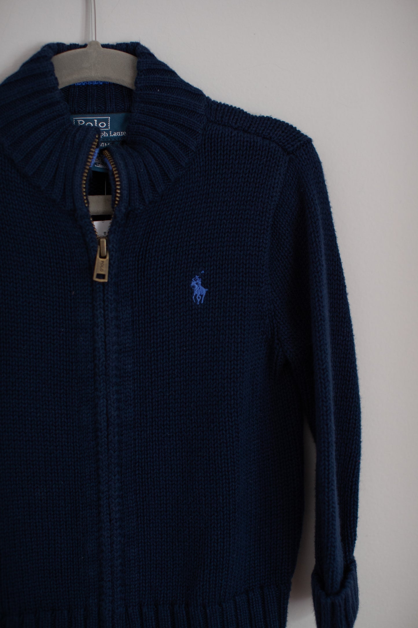 Ralph Lauren • Navy Zip Up Sweater • 24 Months