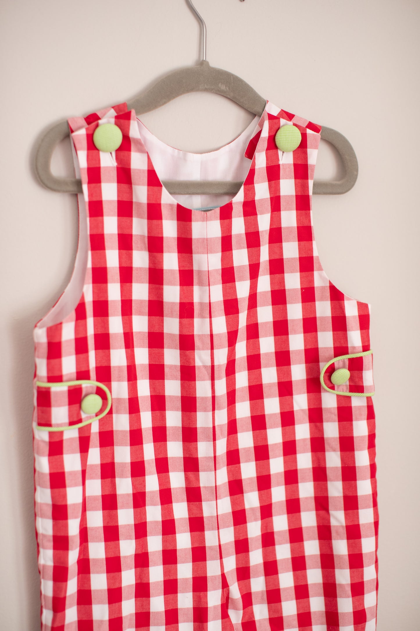 Honestly • Red & White Check Longall • 2T