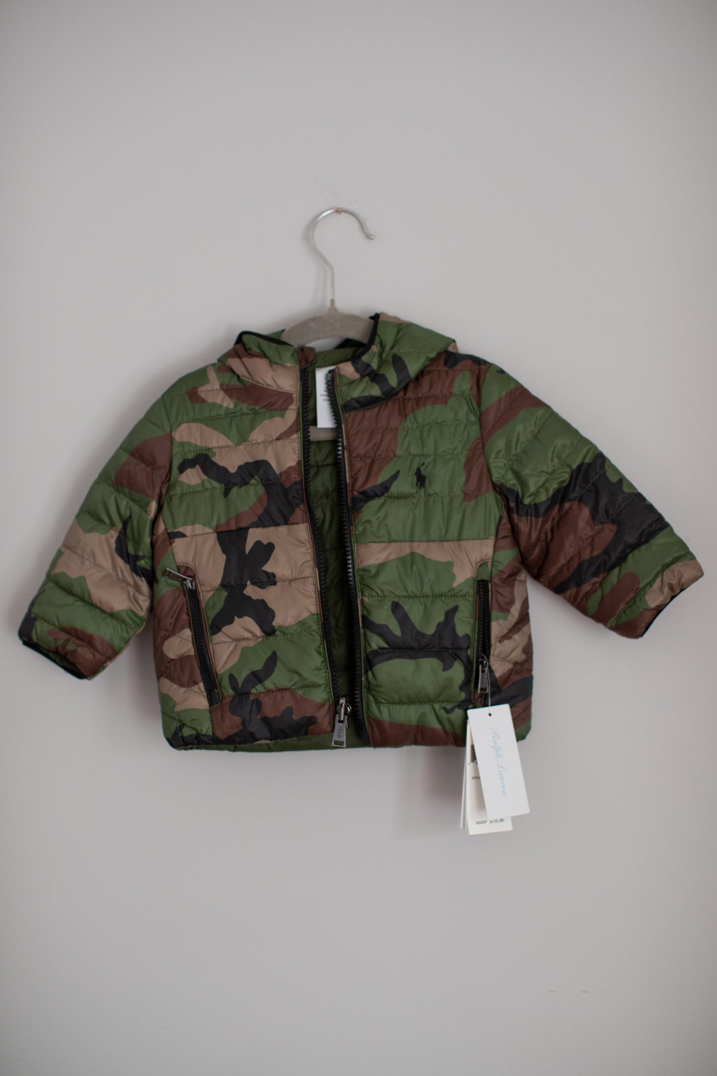 Ralph Lauren • NWT Camo Puffer Jacket • 9 Months