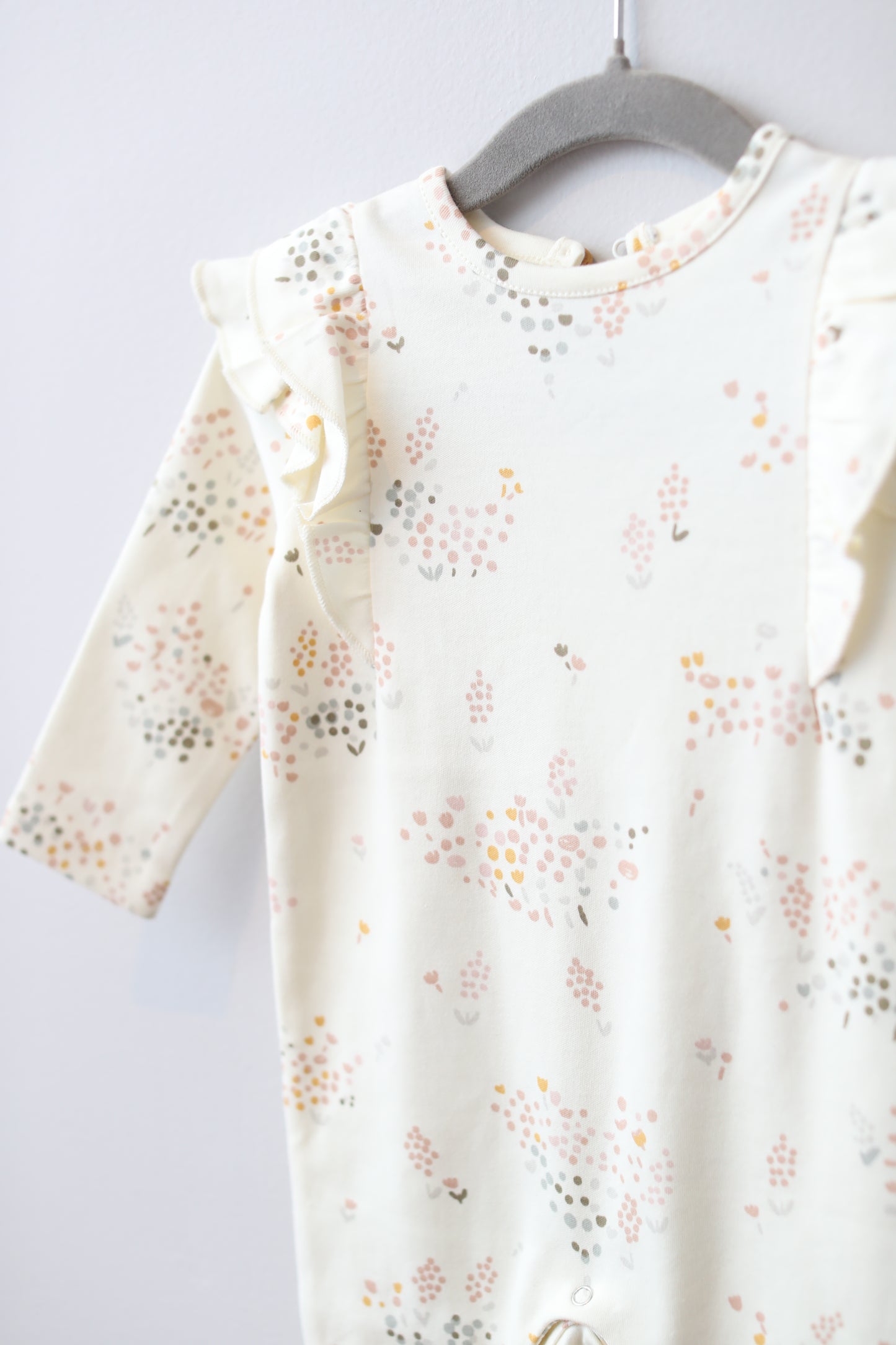 Pehr • NWT Cream Multi Color Print Playsuit • 3-6 Months