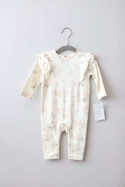 Pehr • NWT Cream Multi Color Print Playsuit • 3-6 Months