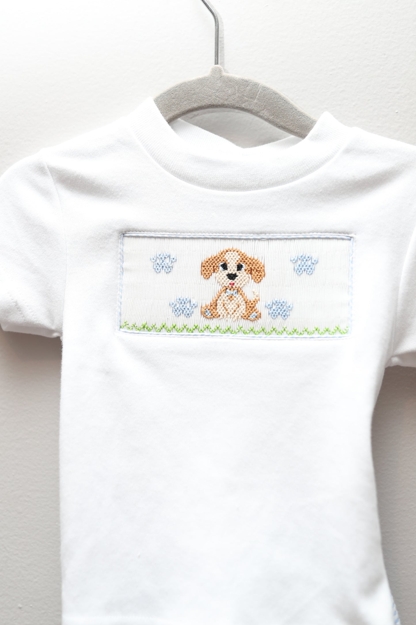 Vive La Fete • NWT Dog Smocked Diaper Set • 6 Months