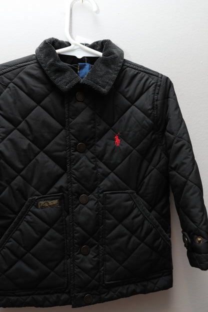 Polo Ralph Lauren • Black Quilted Jacket • 2T