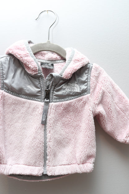 The North Face • Pink Zip Up Jacket • 0-3 Months