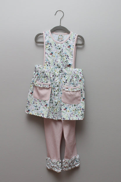 Saving Grace Smocks • Floral Pant Set • 4T