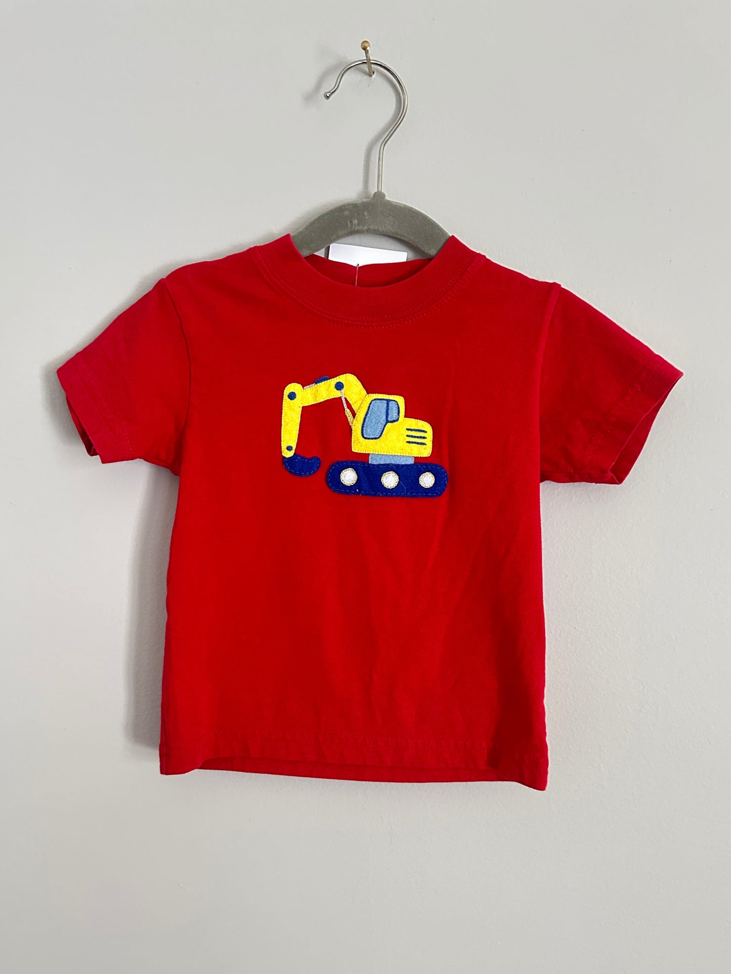 Baby Luigi • Red Excavator Shirt • 12 Months