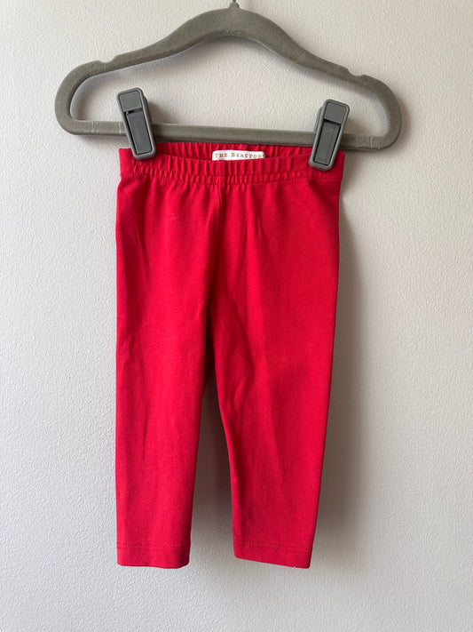 Beaufort Bonnet • Red Leggings • 0-6 Months