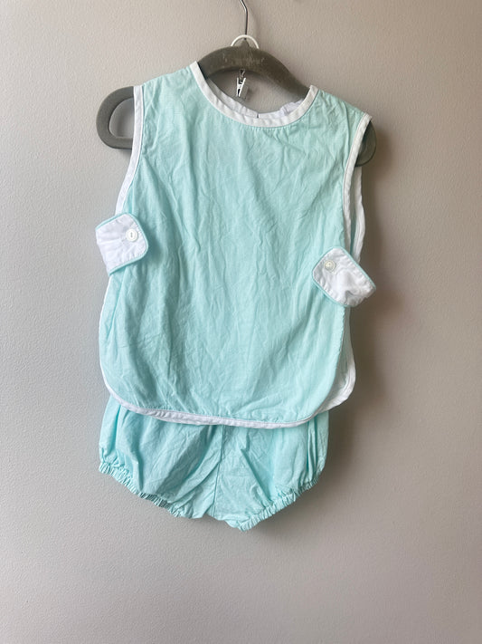 Willow • Teal Apron Set • 12 Months
