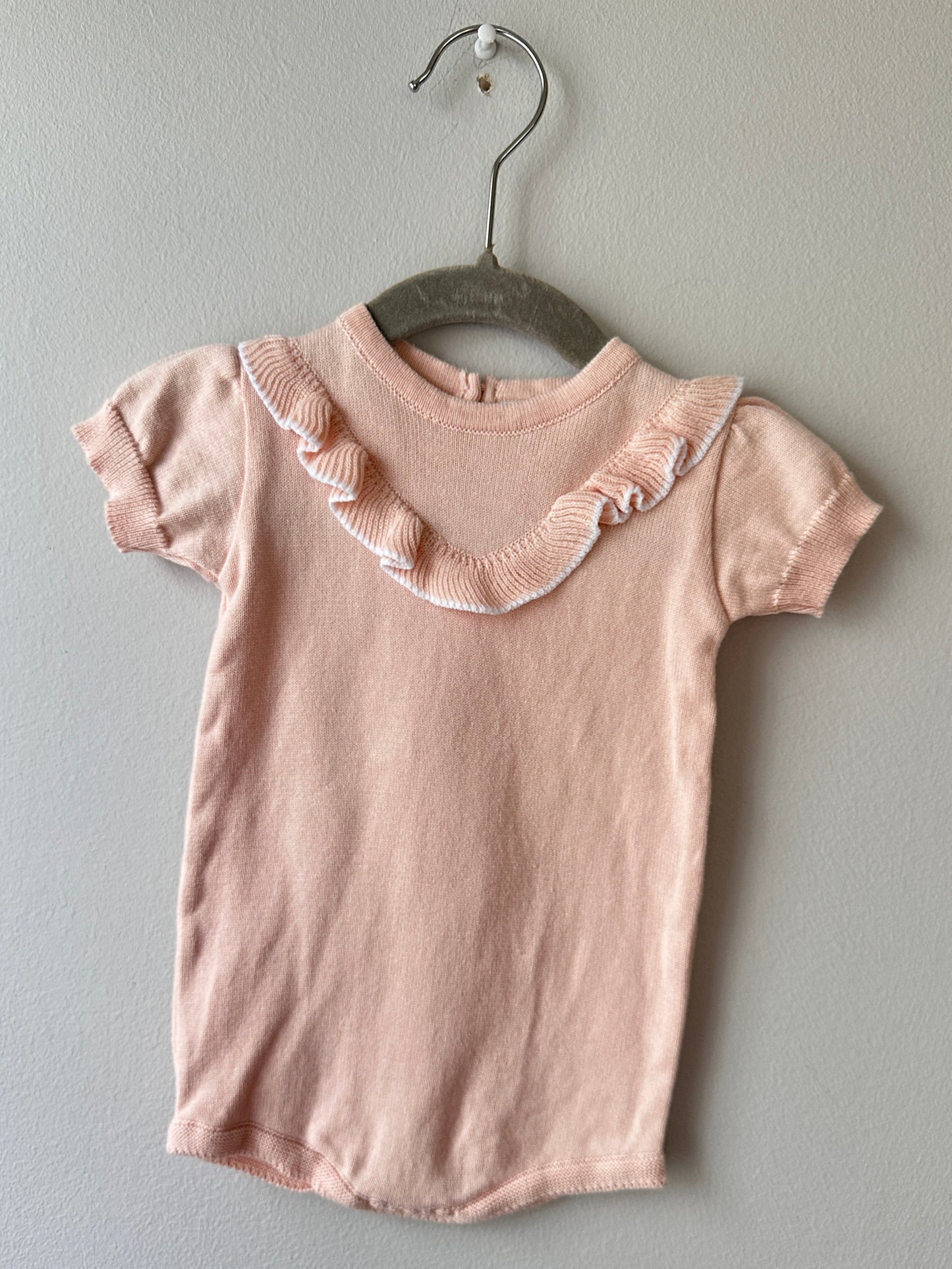 Feltman Brothers • Pink Sweater Onesie • 6 Months
