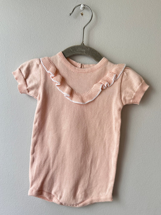 Feltman Brothers • Pink Sweater Onesie • 6 Months