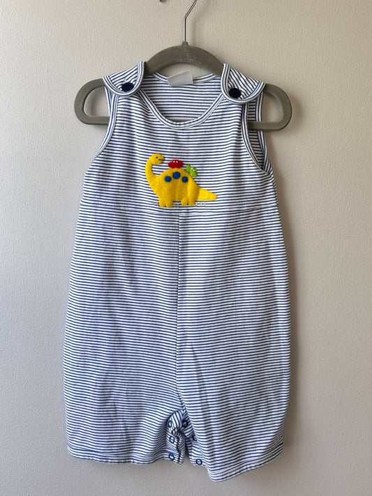 Squiggles • Blue Stripe Dinosaur Jon Jon • 24 Months